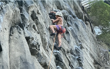 Escalada de roca en Baños, Ecuador
