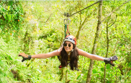 Zipline o canopy desde Baños, Ecuador