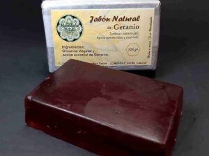 Natural Geranium Soap. Green Mandala